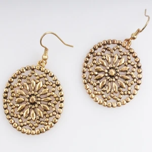 Ethnic jewelry 2 gram gold beautiful designed earrings E30076