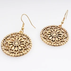 Ethnic jewelry 2 gram gold beautiful designed earrings E30076