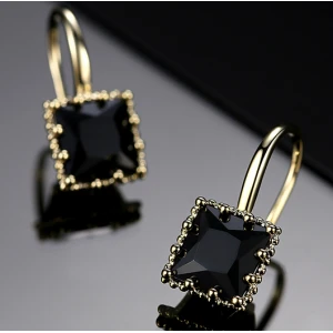 Factory Price Geometry 18k Gold Plating Cerkonier Earrings Manufacturer in China