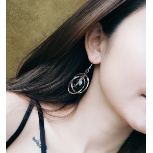 Fashion Acrylic Sheet Plating 14K Tassels Earrings Manufacturer in China