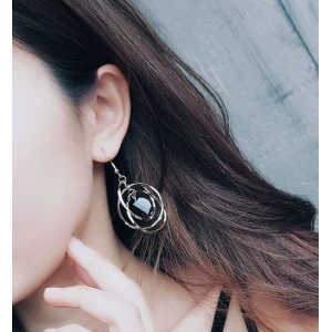 Fashion Acrylic Sheet Plating 14K Tassels Earrings Manufacturer in China