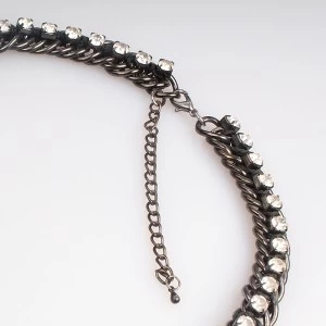 中国 Fashion Black Cupchain Diamond Crystal Necklace N90012 メーカー