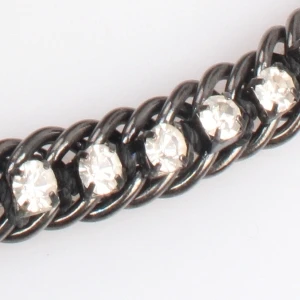 Fashion Black Cupchain Diamond Crystal Necklace N90012