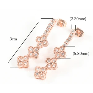 Fashion CZ Stone Copper Magnetic Gold Plated Jewelry Set Manufacturer China