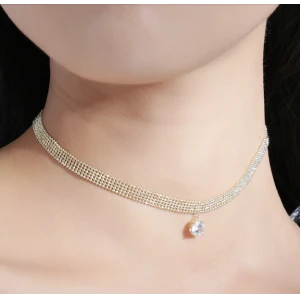 Fashion High Quality Environmental Copper Short Necklace for Woman