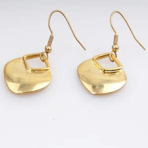 Fashion brand earrings gold square turkey earring E30181