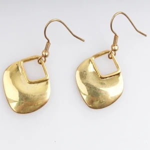 Fashion brand earrings gold square turkey earring E30181