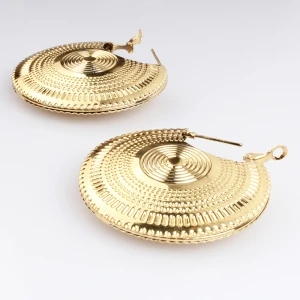 Fashion plate gold big indian sex girls earrings designs E30090