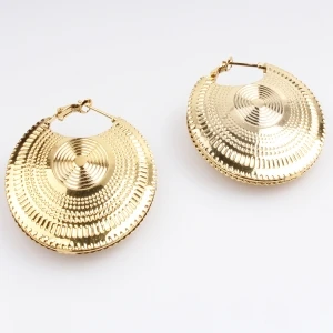 Fashion plate gold big indian sex girls earrings designs E30090