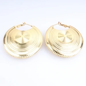 Fashion plate gold big indian sex girls earrings designs E30090