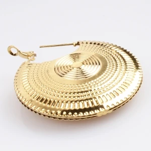 Fashion plate gold big indian sex girls earrings designs E30090