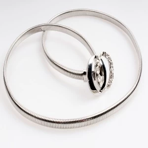 Китай Fashionable women crystal silver magic jean metal belt BT60065 производителя