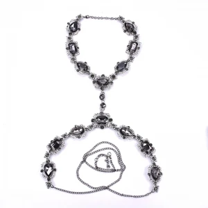 Full Glass Crystal Body Chain Choker Necklace Women Jewelry 2018