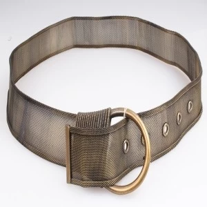 Китай Gold metal skinny elastic waistband wholesale waist belt BT60037 производителя