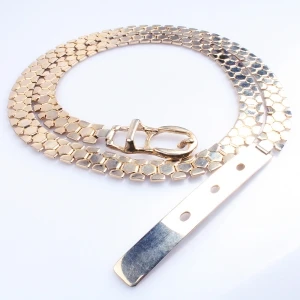 Golden moroccan gold school buckle men s fashion belt BT60054