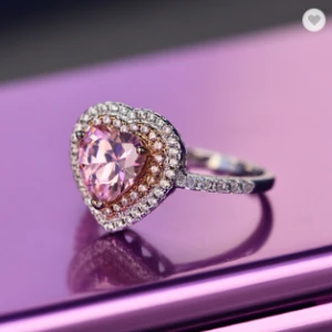 Heart Shape Gemstone Rings Wholesale Rings for Women Wedding Ring 925 Sterling Silver Rings