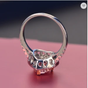 Heart Shape Gemstone Rings Wholesale Rings for Women Wedding Ring 925 Sterling Silver Rings