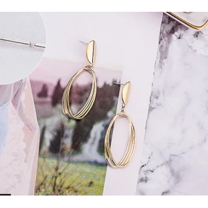 High Quality 18k rose gold stud earrings for woman