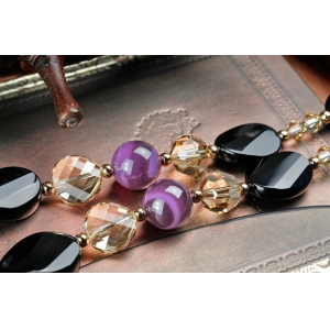 High Quality Natural Agate Long Sweater Chain Manufacturer in China