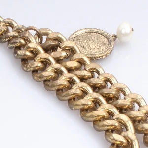 Hiphop Street Dance Gold Chain Necklace