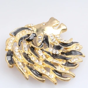 Horse gold metal brooches men s china wholesale brooch P80004