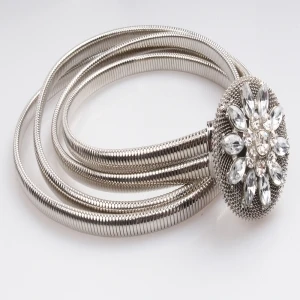 Hot cheaper crystal flower for dress waistband waist belt BT60030