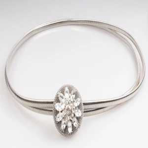 Hot cheaper crystal flower for dress waistband waist belt BT60030