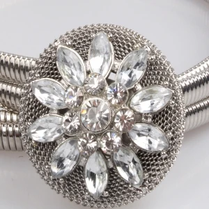 Hot cheaper crystal flower for dress waistband waist belt BT60030