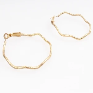 Jewellery gold new design hoop wholesale china earrings designs E30100