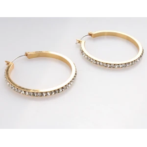 Jewelry Whole Sale China Earring Jewelry Stainless Steel Big Circle Hoop Earrings as Gift