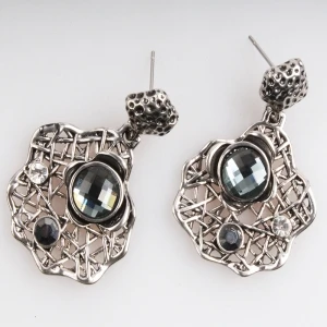 Large rhinestone animal shaped bulk wholesale earrings designs E30084