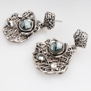 Large rhinestone animal shaped bulk wholesale earrings designs E30084