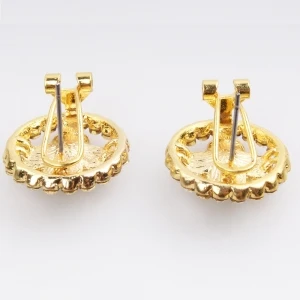 Latest design made in korea colorful clover earring E30089