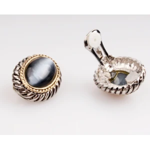 Latest fashion design Black Bead stud earrings jewelry wholesale Earrings accessories