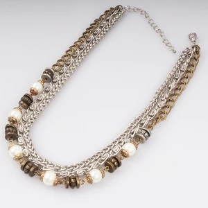 Long Multi Elements Layers Chains Necklace