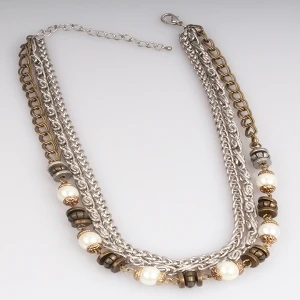 Long Multi Elements Layers Chains Necklace