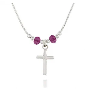 Lovely Necklace for Girls With a Dainty Silver Cross Best Selling Newest Fashion Necklace