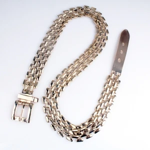 Mens support gold metal sport waist belt BT60052