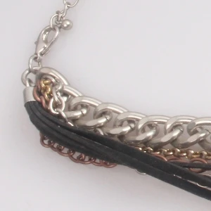 Mixture Material Multi Elements Layers Necklace