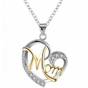 Mon gift heart shape loving gift diamonds pendant necklace jewelry supplier