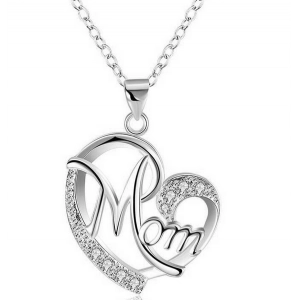 Mon gift heart shape loving gift diamonds pendant necklace jewelry supplier