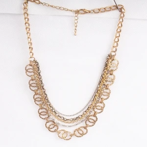 Multi Layeres Multi Type Mixed Chains Necklaces