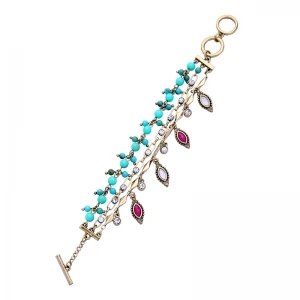 New Designs Lucky Gold Crystal Bracelet Jewelry Design For Girl Wholesale Fashion Jewelry OEM Factory