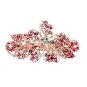 New Fashion Hair Jewelry Multicolored Rhinestone Bowknot Shape Hair Clips Barrettes Women Hair accessories View larger image