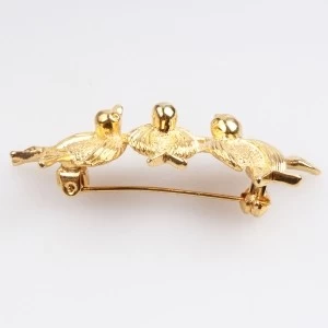 Китай Plain metal vintage costume jewelry birds brooches brooch P80012 производителя