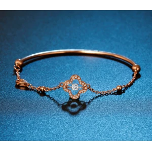 Professional Supplier Metal Alloy Rose Gold Bracelet Diamond 4C Standard