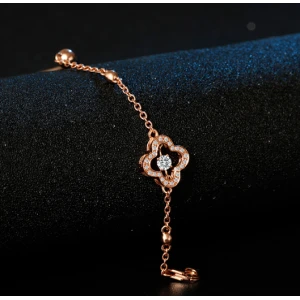 Professional Supplier Metal Alloy Rose Gold Bracelet Diamond 4C Standard