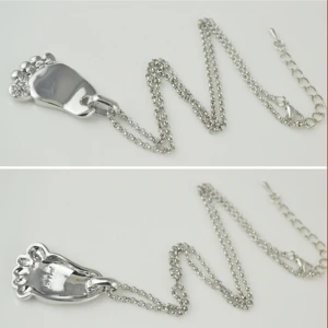 Promotion Gift Baby Feet Pendant Necklace