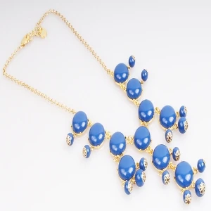 Resin Fresh Color Bubble Beaded Necklace N90013