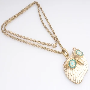Retro Classic Owl Pendant Sweater Chain